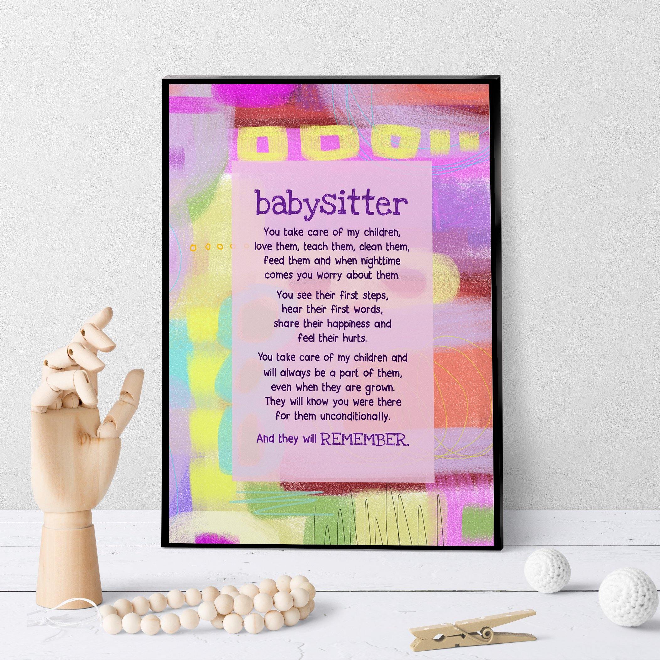 0498 Babysitter Art - deloresartcanada