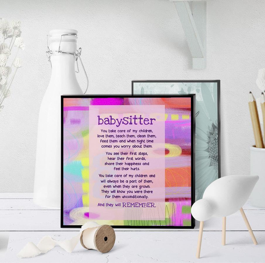 0498 Babysitter Art - deloresartcanada