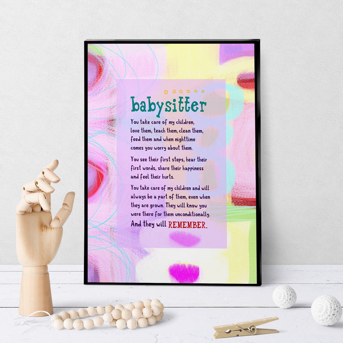 0498 Babysitter Art - deloresartcanada