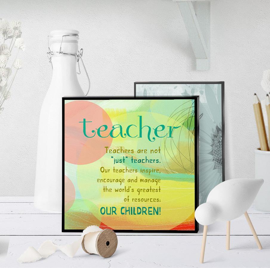 0501 We Are Not Just Teachers Art - deloresartcanada