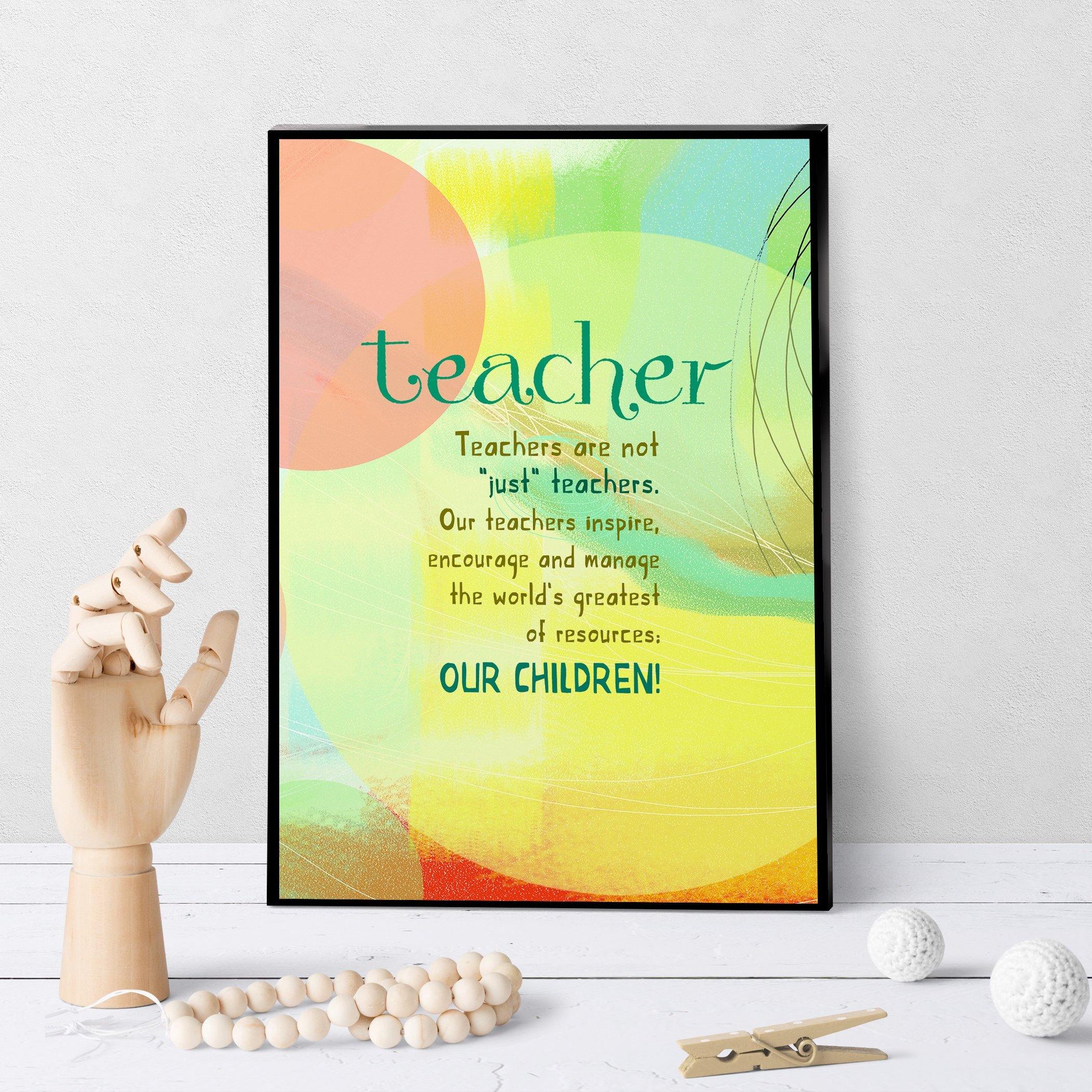 0501 We Are Not Just Teachers Art - deloresartcanada