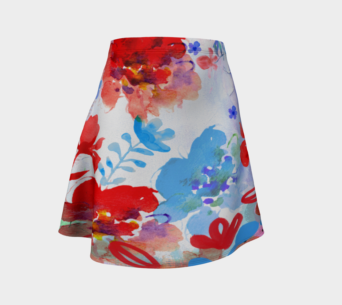 I Am a Queen Flare Skirt by Deloresart