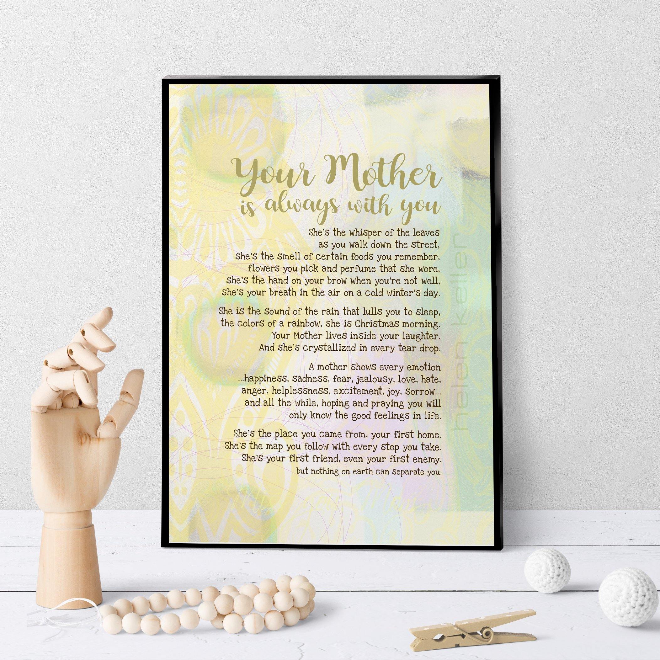 0516 Helen Keller Mother Is Always With You Art - deloresartcanada