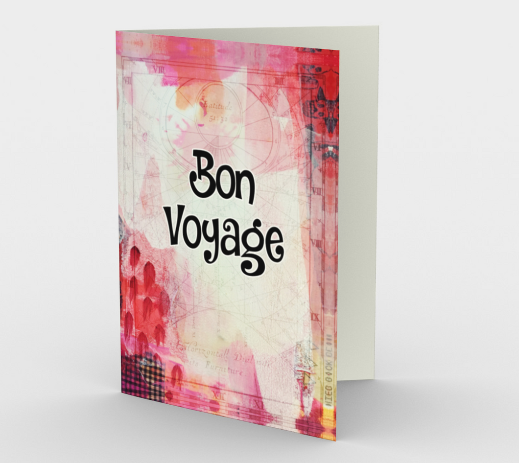 1358 Bon Voyage Card by Deloresart - deloresartcanada