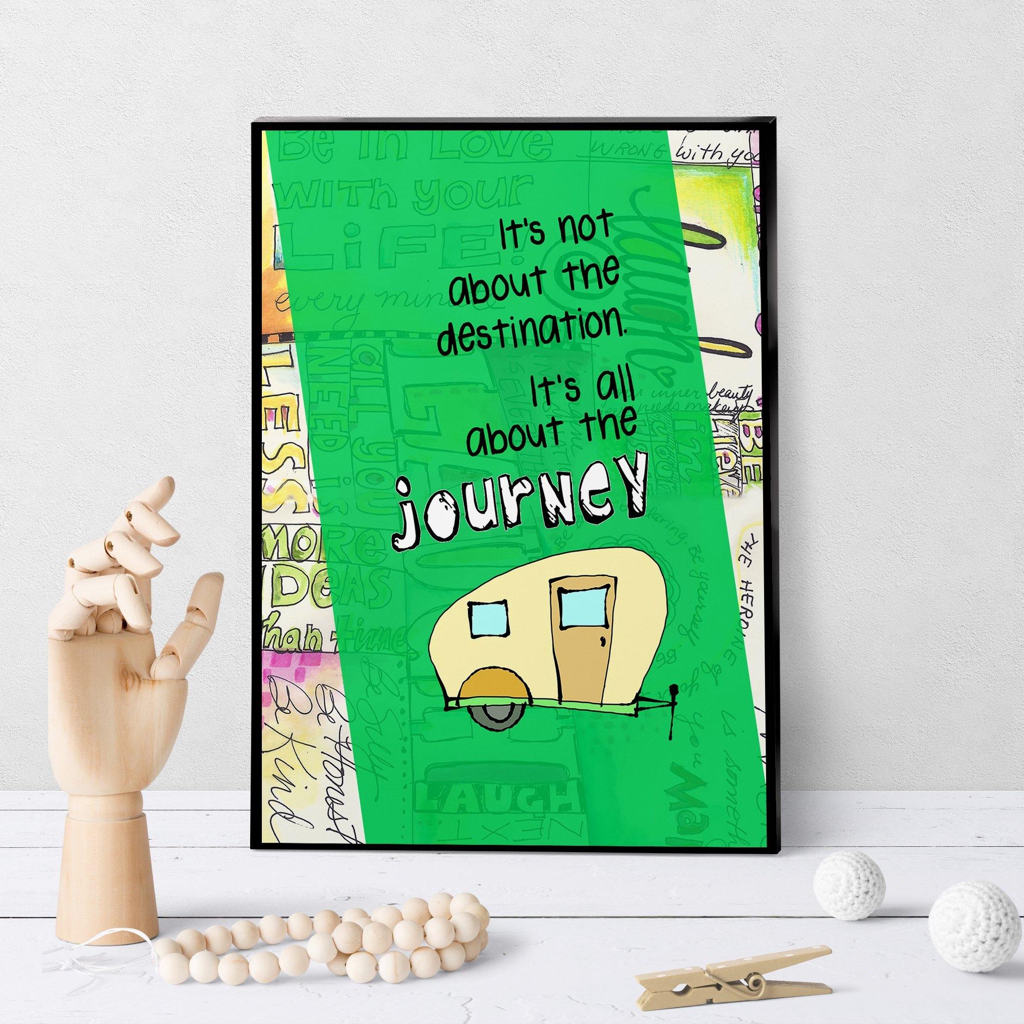 0521 Destination Journey Camper Art - deloresartcanada