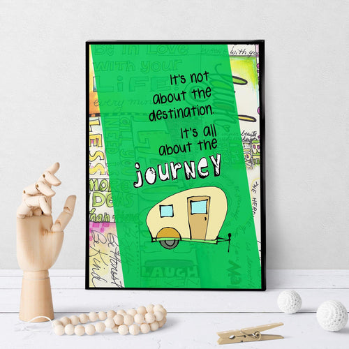 0521 Destination Journey Camper Art - deloresartcanada