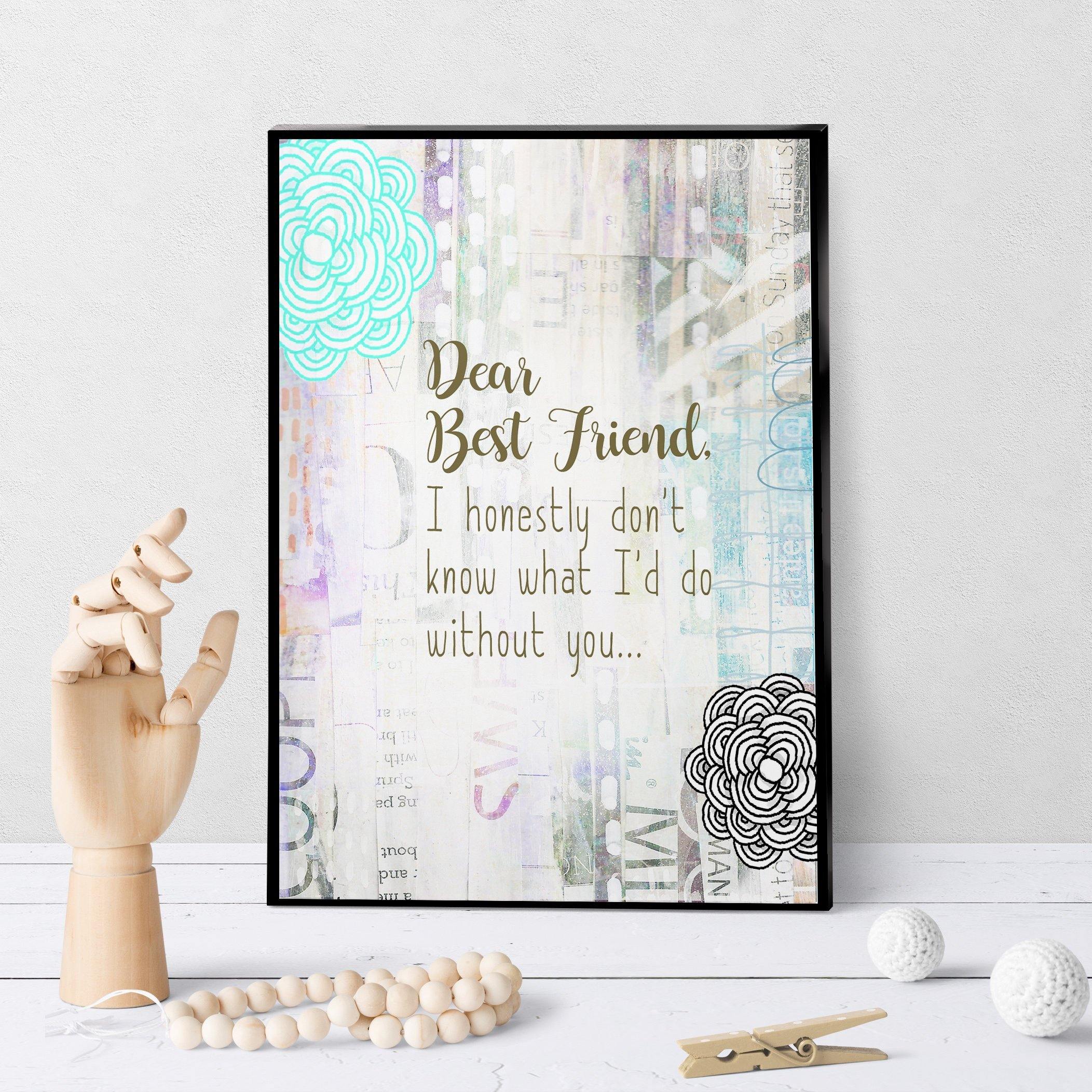 0535 Dear Best Friend Art - deloresartcanada