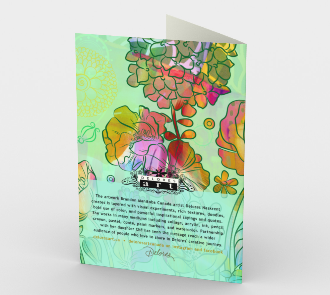 1235. Pearly Peony  Card by DeloresArt