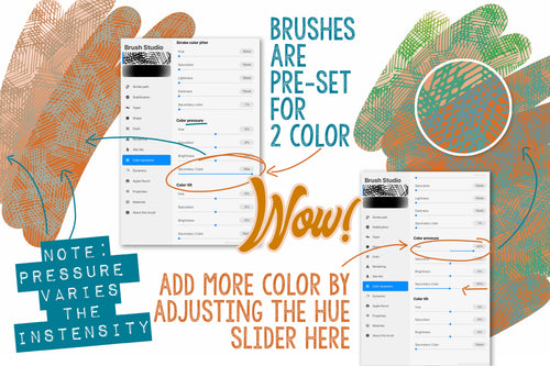 Volume 074 - Two Color Pattern Brushes and Washi Tapes - deloresartcanada