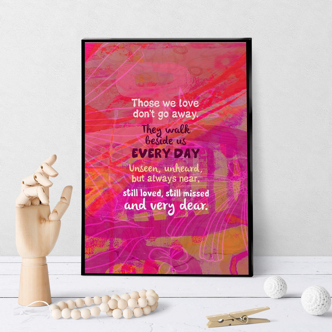 0618 Those We Love Sympathy Art - deloresartcanada