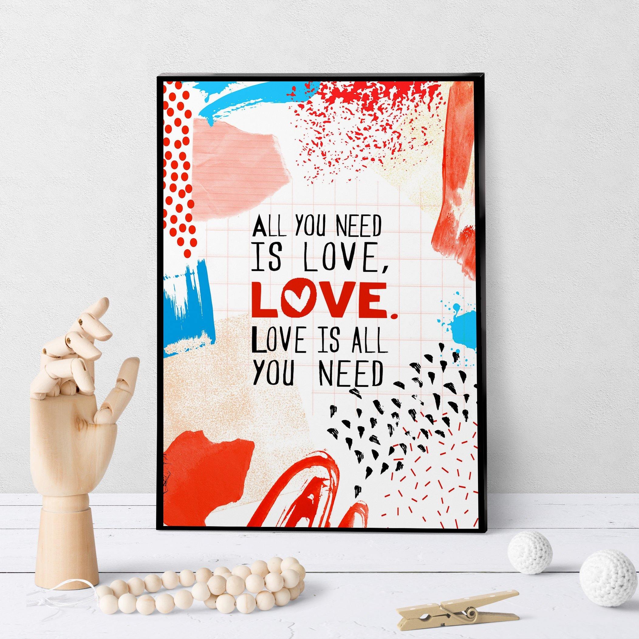 0631 All You Need Is Love Art - deloresartcanada