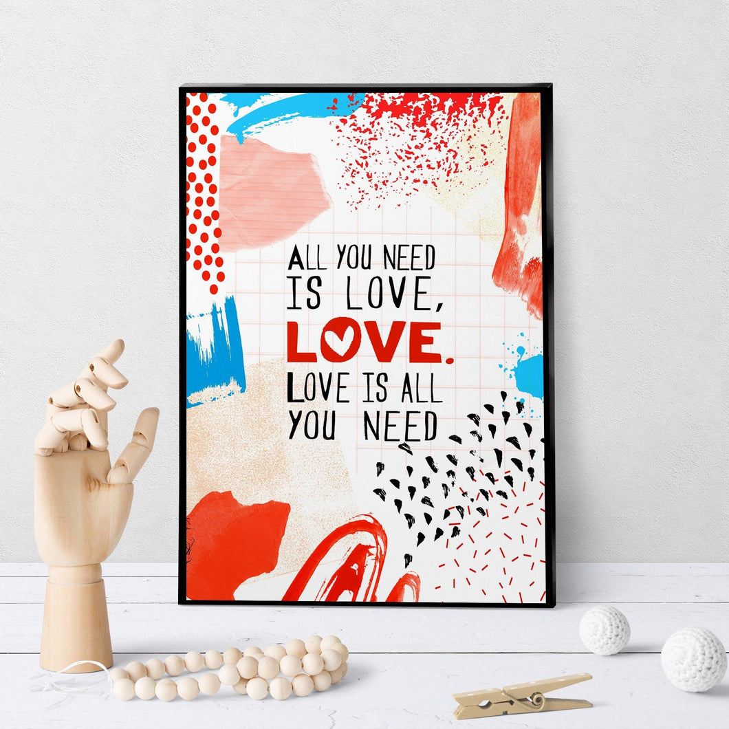 0631 All You Need Is Love Art - deloresartcanada