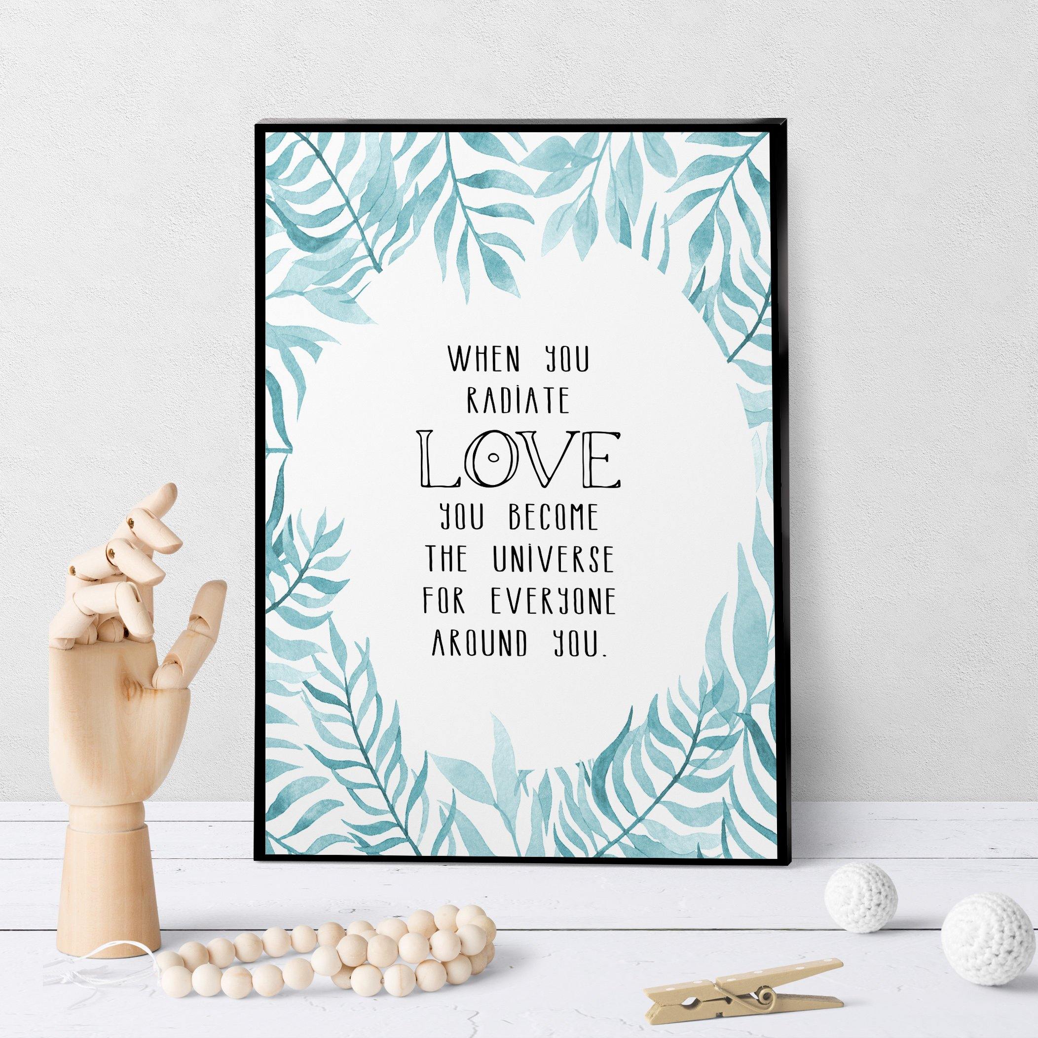 0670 When You Radiate Love Art - deloresartcanada