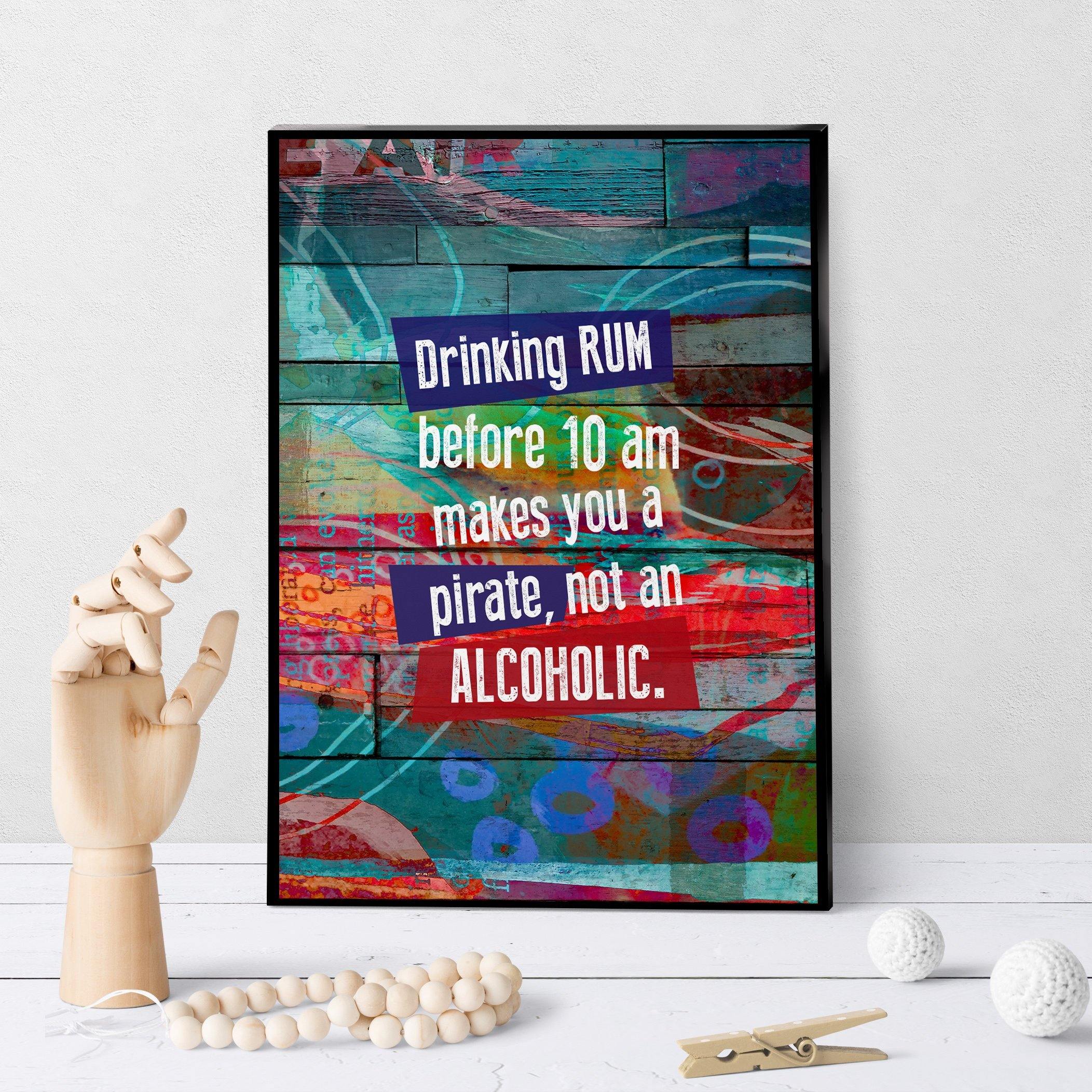 0673 Drinking Rum Before 10 A.M. Art - deloresartcanada