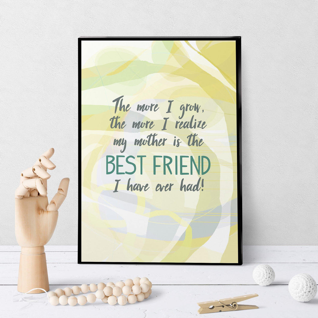 0683 Mother Best Friend Art - deloresartcanada