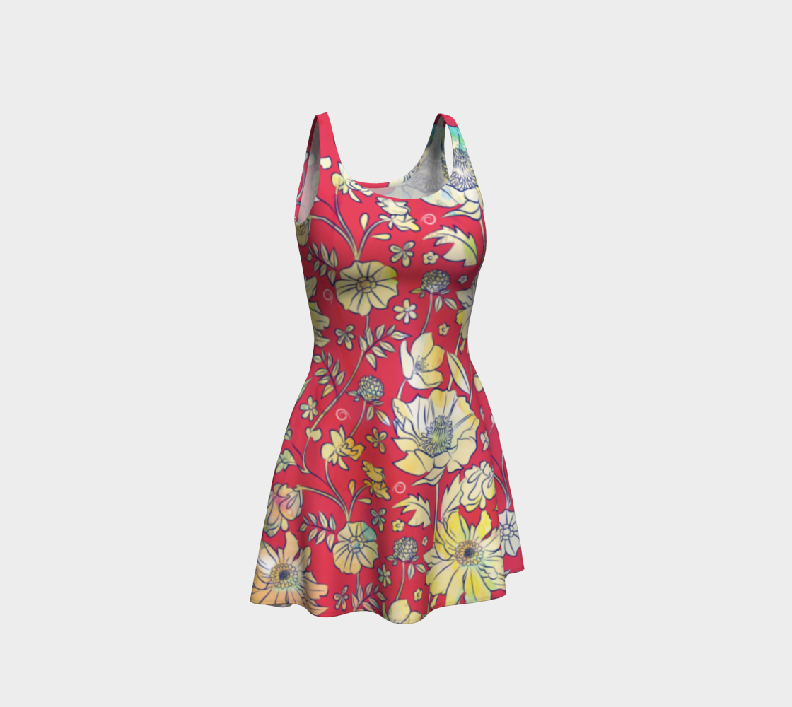 Francella Red Dress by Deloresart