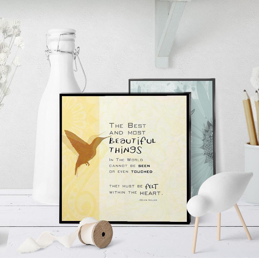 0072 Helen Keller Beige Art - deloresartcanada