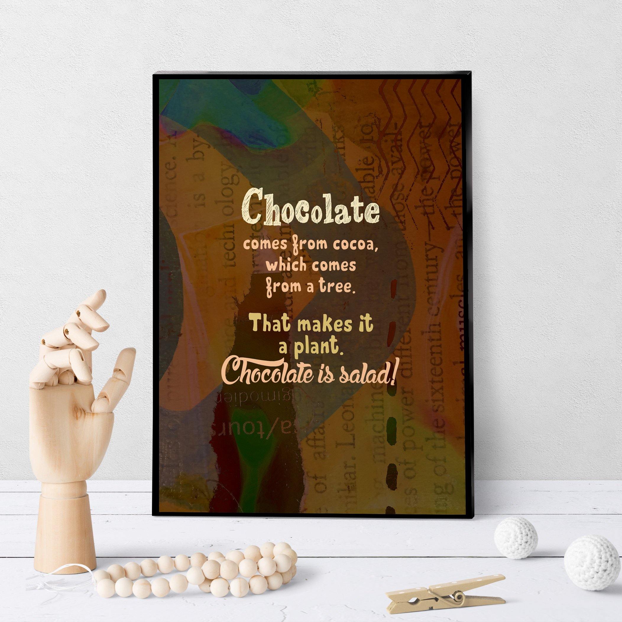 0726 Chocolate Comes From A Tree Art - deloresartcanada