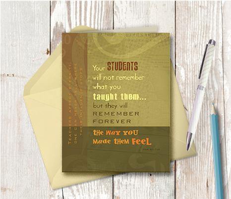 0072 Helen Keller Beige Note Card - deloresartcanada