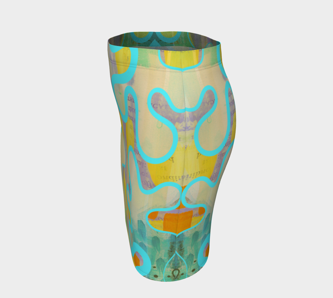 Sassy Serpentine Fitted Skirt by Deloresart - deloresartcanada