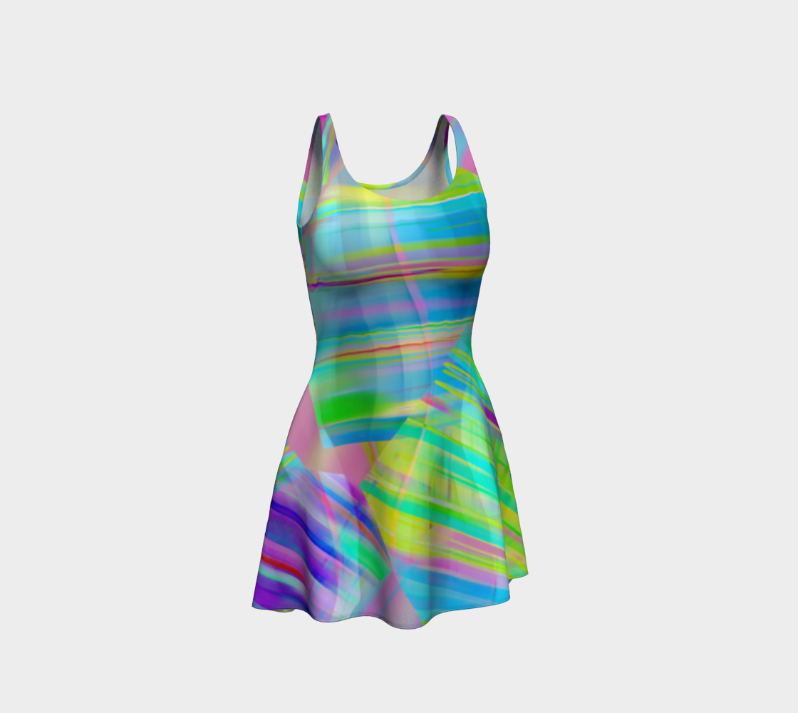 Tartan Cliffs Blues Dress by Deloresart