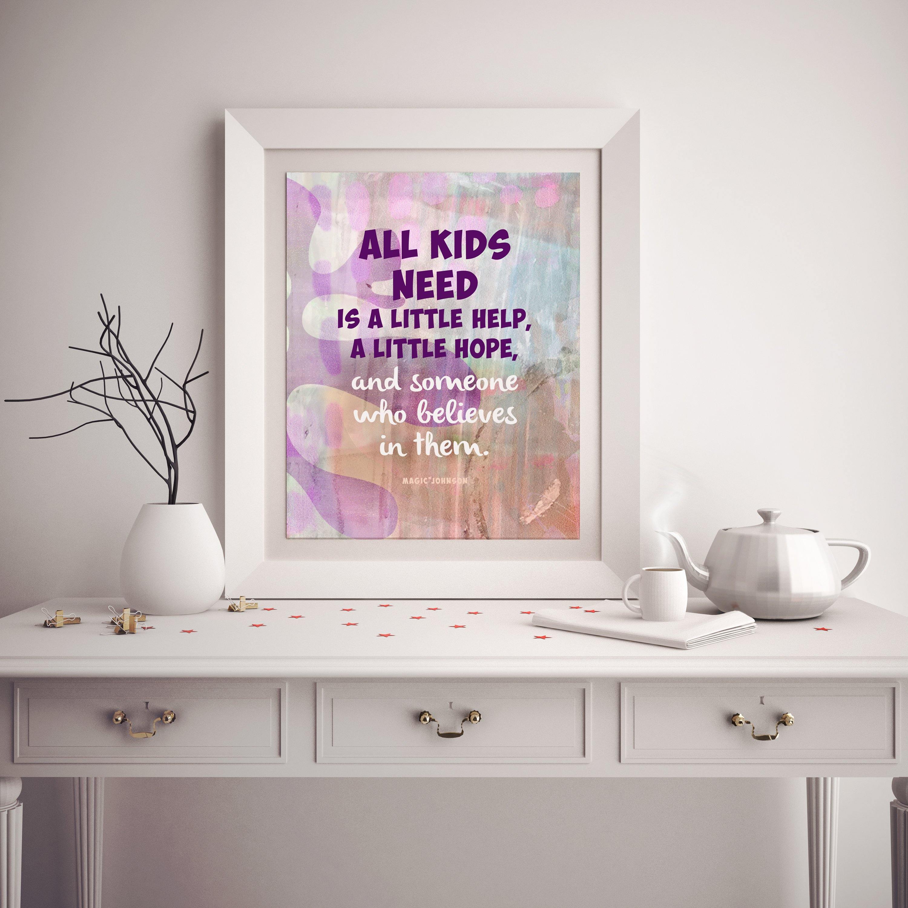 0799. All Kids Need Is a Little Help - deloresartcanada