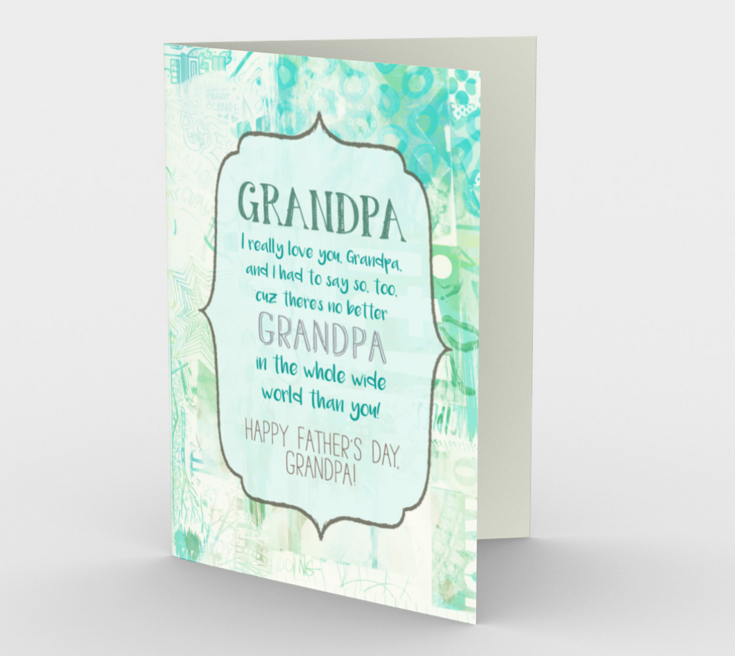 1148. World's Best Grandpa  Card by DeloresArt