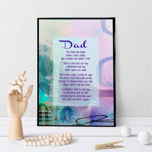 0837 Losing Dad - Sympathy Art - deloresartcanada
