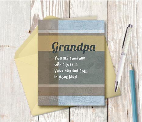 0085 Grandpa Note Card - deloresartcanada