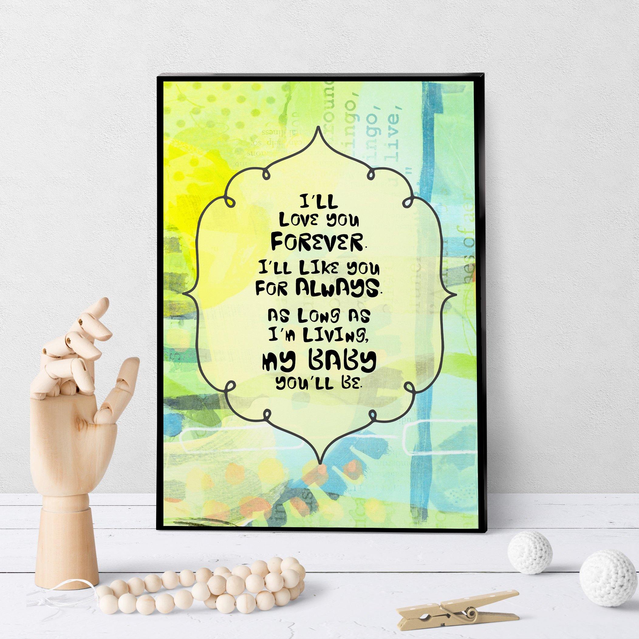 0914 I'll Love You Forever Art - deloresartcanada