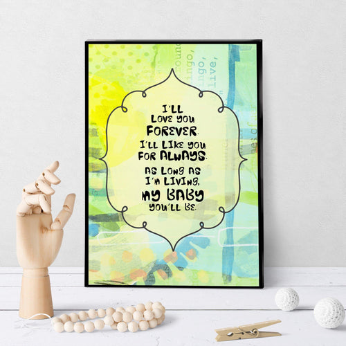 0914 I'll Love You Forever Art - deloresartcanada
