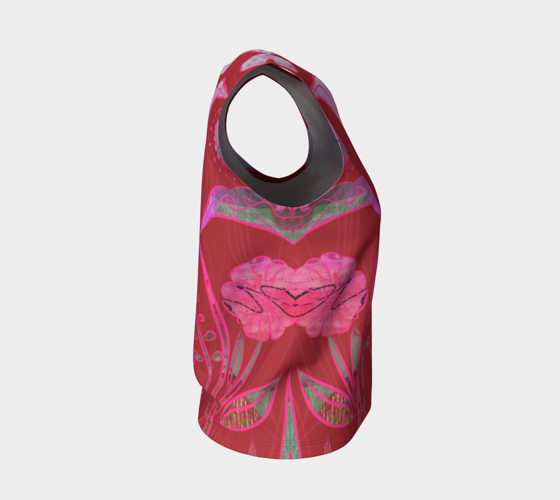 Subtle Soriya Loose Tank in Reds - deloresartcanada