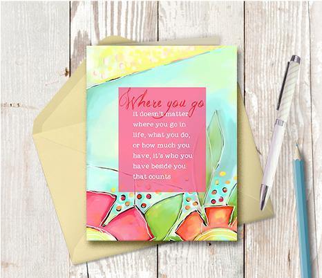 0094  It Does Not Matter Note Card - deloresartcanada