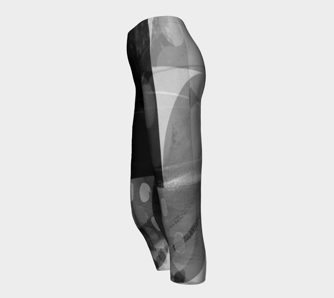 Caring Cup Black Capris - deloresartcanada