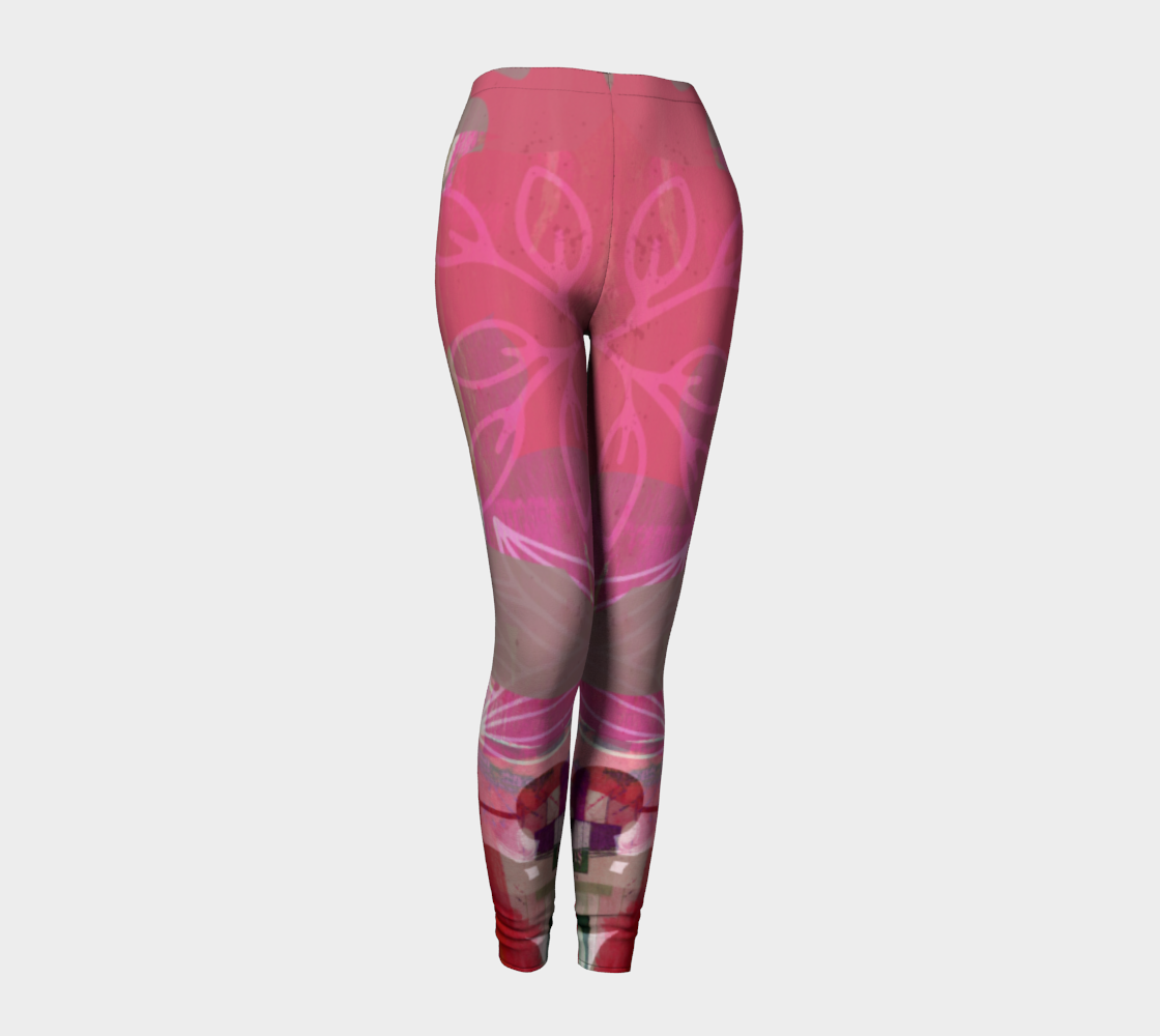 Flourish Collage Legging 2 by Deloresart - deloresartcanada