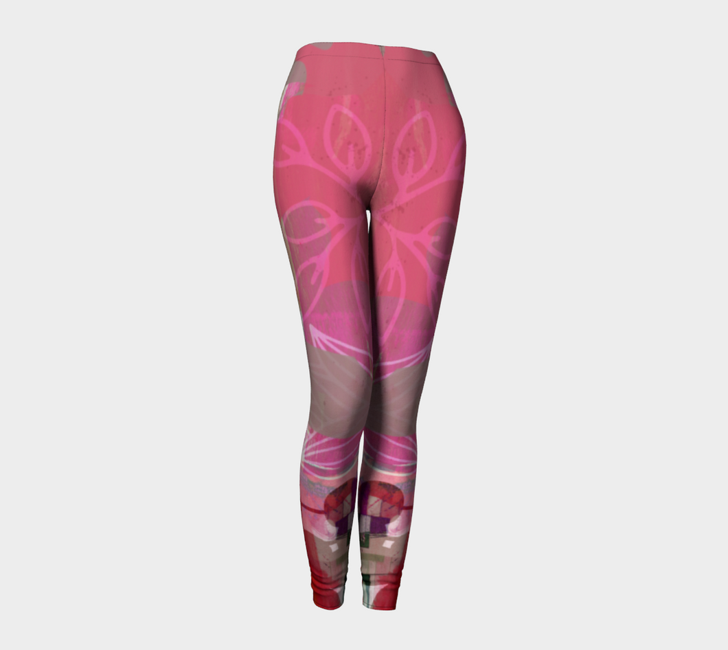 Flourish Collage Legging 2 by Deloresart - deloresartcanada