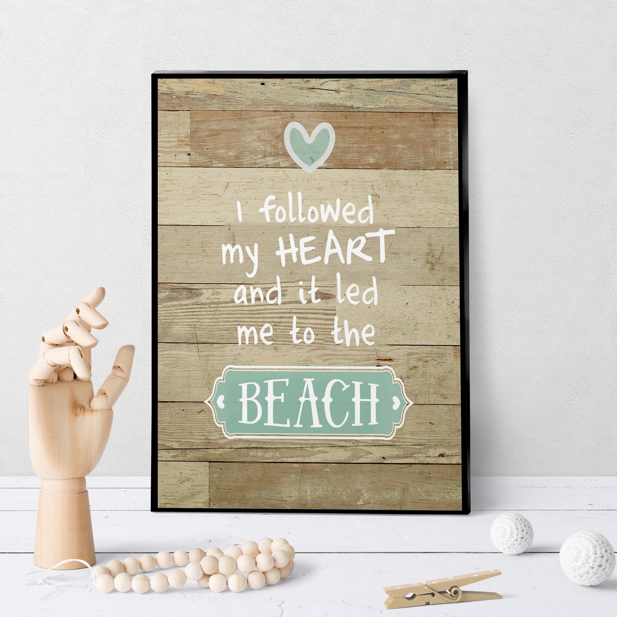 0968 Followed My Heart To The Beach Art - deloresartcanada