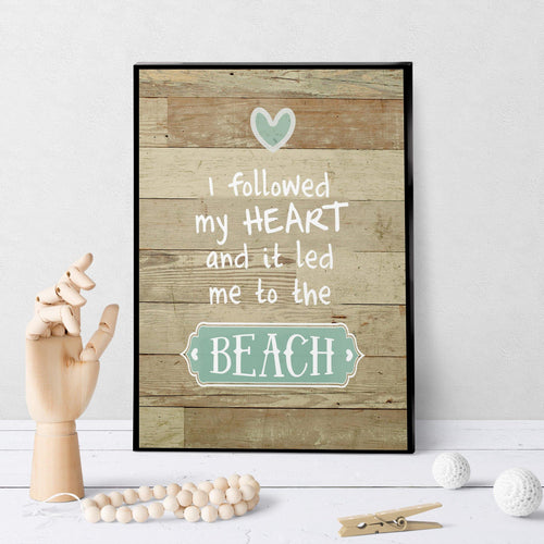 0968 Followed My Heart To The Beach Art - deloresartcanada