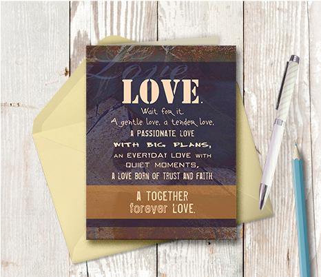 0097 Together Forever Love Card by DeloresArt - deloresartcanada