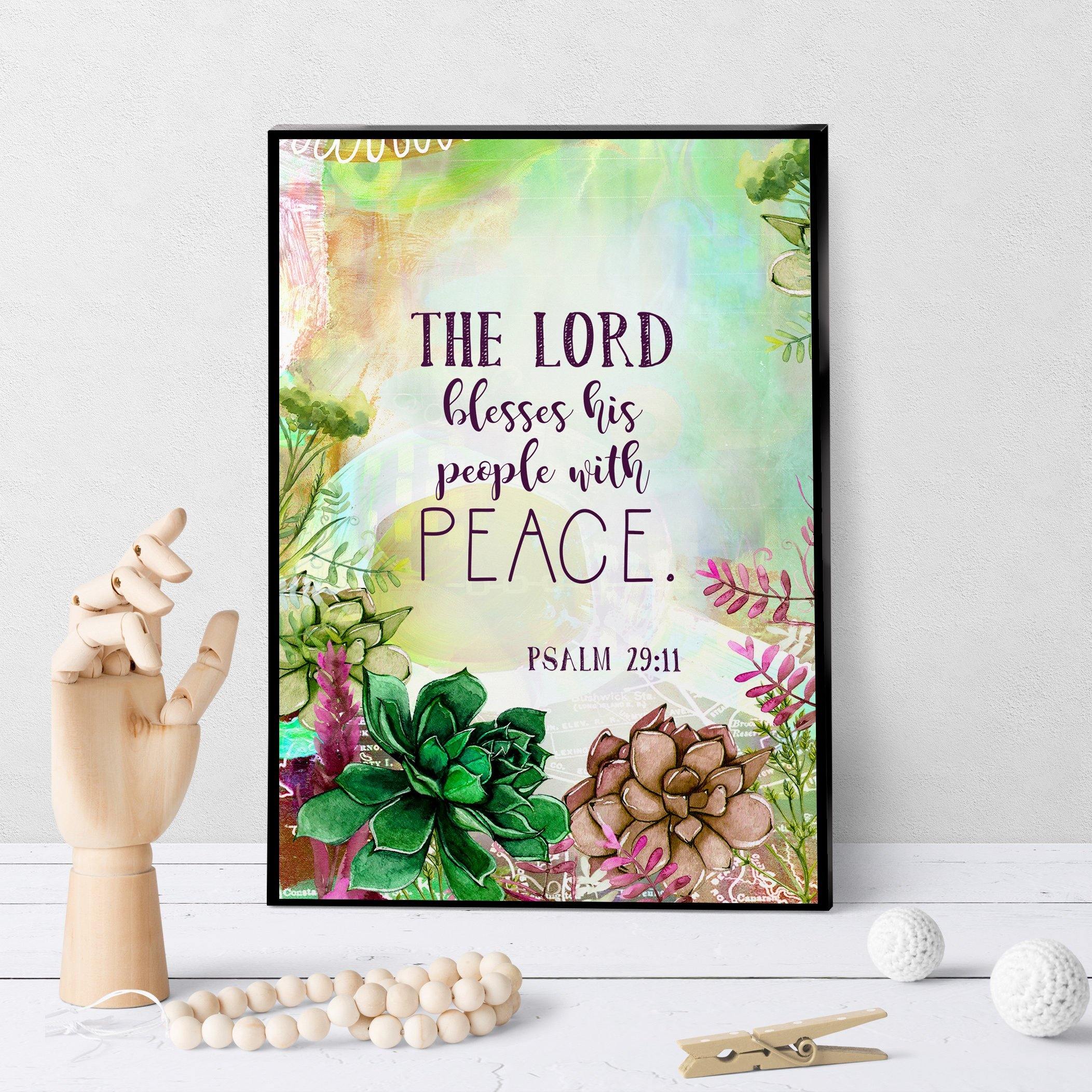0981 The Lord Blesses His People With Peace Art
