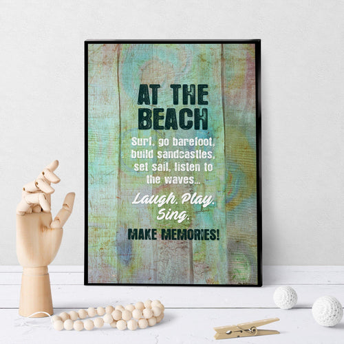 0983 At The Beach Art - deloresartcanada