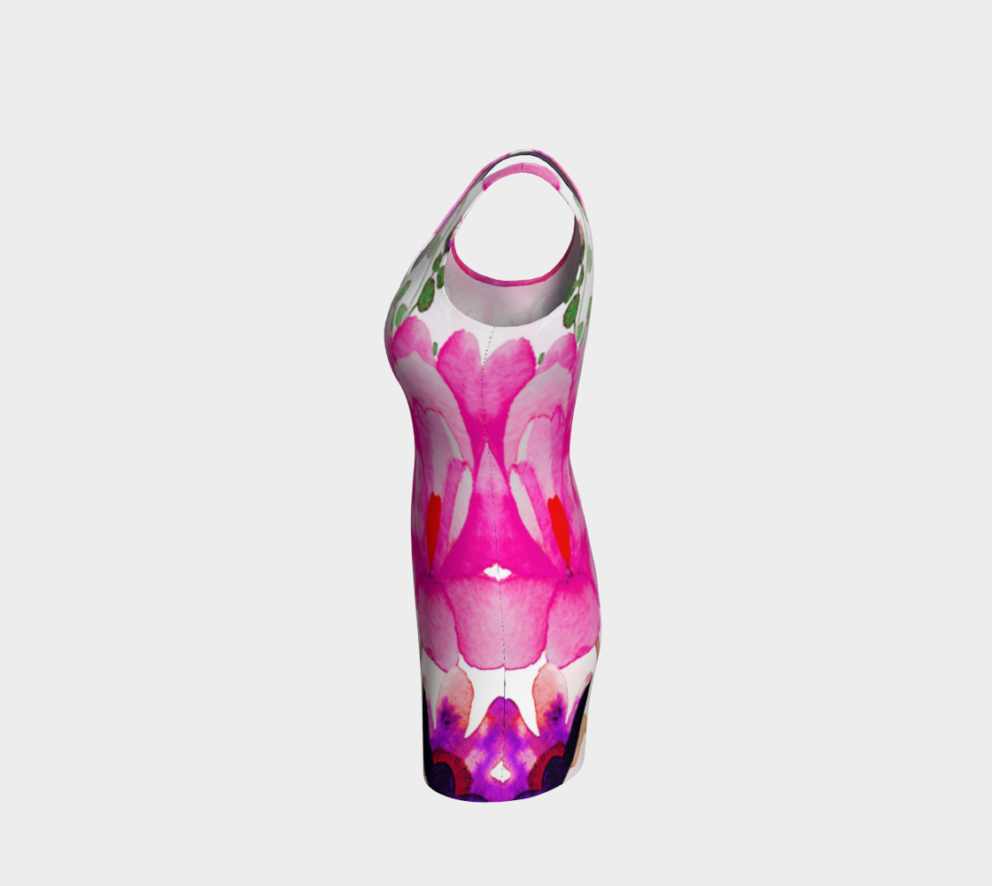 Pink Pleasure Bodycon Dress by Deloresart
