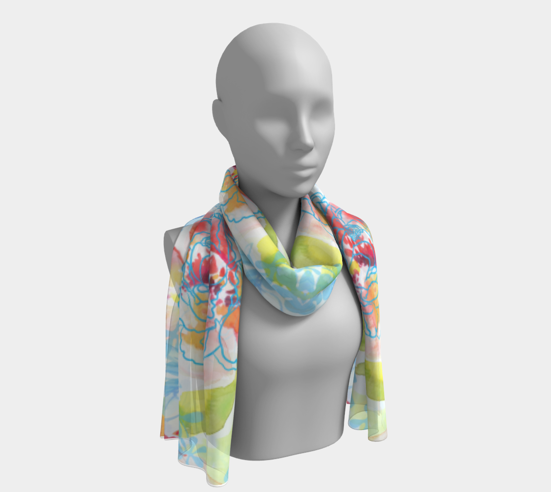 Blossoms in the Sun Scarf by Deloresart