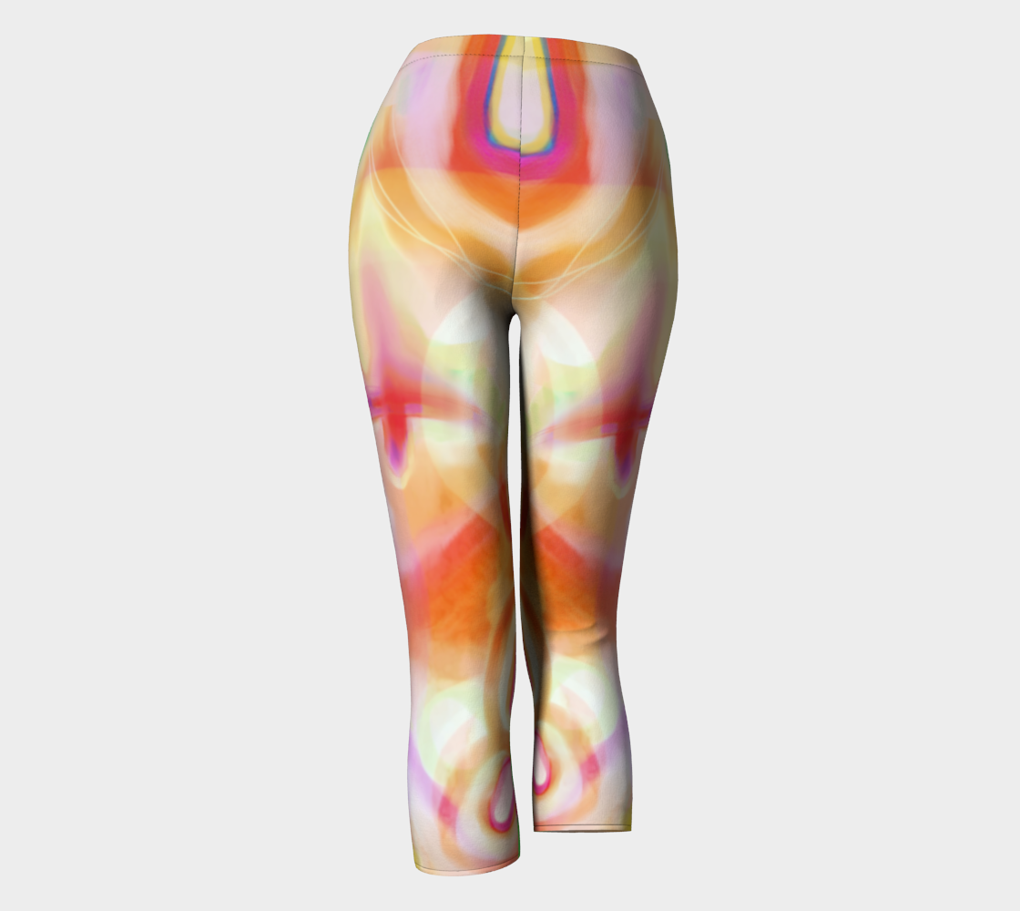 Apricot Pudding Capris by Deloresart - deloresartcanada