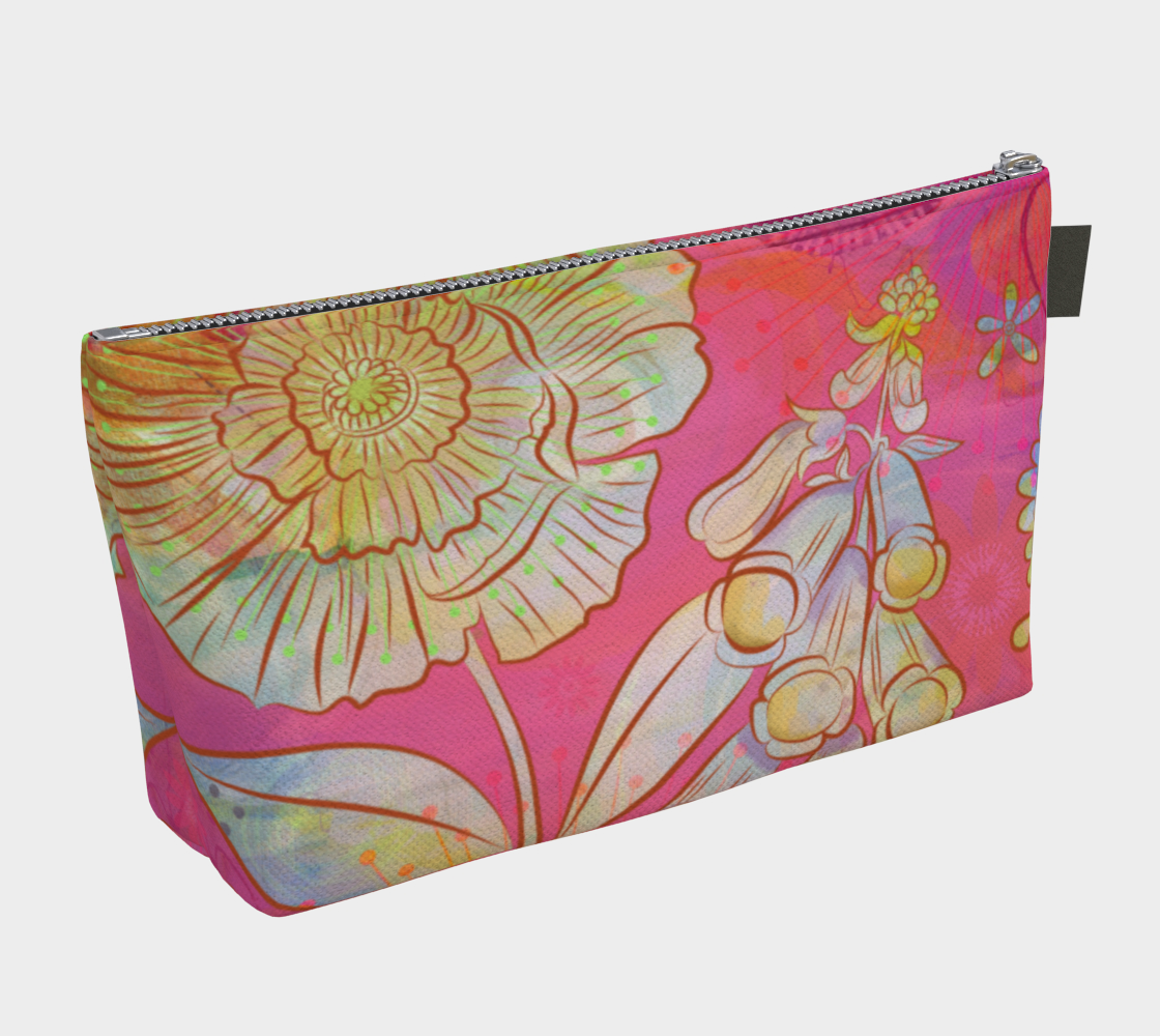 Fresh Cut Flowers Makeup Bag - deloresartcanada