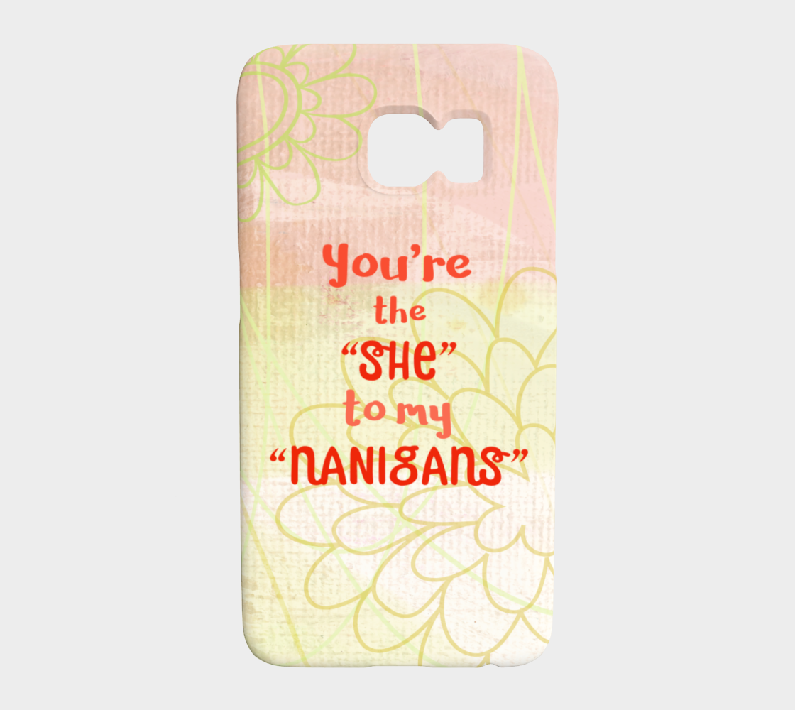 841  She To My Nanigans Device Case - deloresartcanada