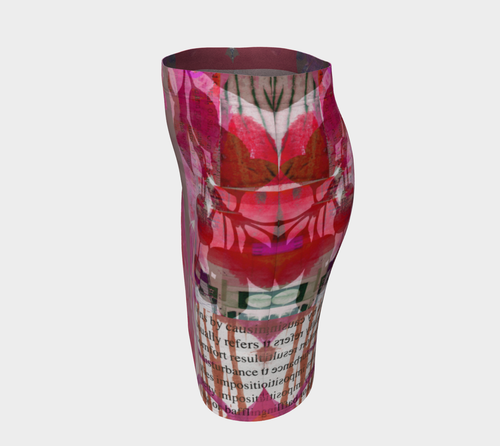 Flourish Fitted Skirt by Deloresart - deloresartcanada