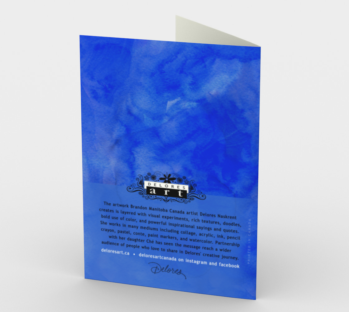 1422 A Man Who Helps Others Card by Deloresart - deloresartcanada