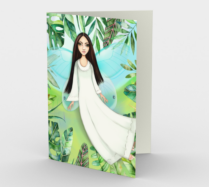 1324. Angel Blank  Card by DeloresArt