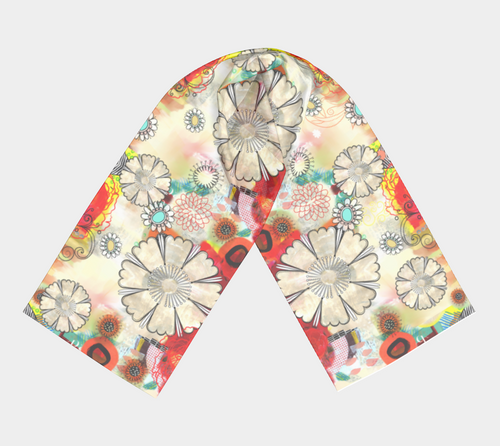 Flower Power Scarf by Deloresart